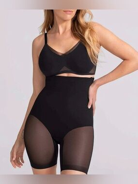 Honeylove Runaway Super Power Shorts Sculptwear Shapewear Black Plus Size 1X